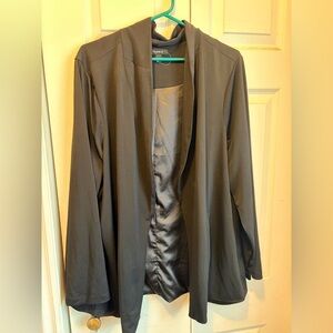 Torrid Black Open Front Blazer 3X 22/24 | Stretch Lightweight Work Jacket